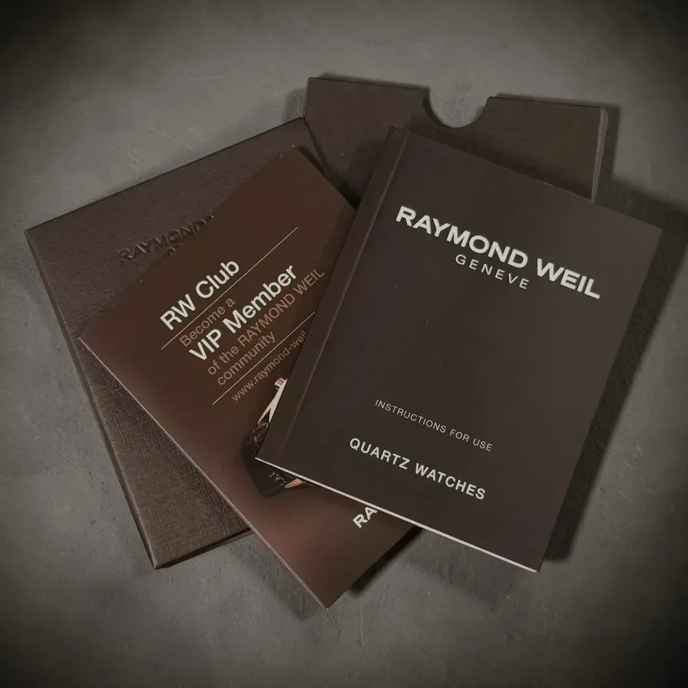 Original Raymond Weil Quartz Watch Instruction Manual with VIP Card and Box